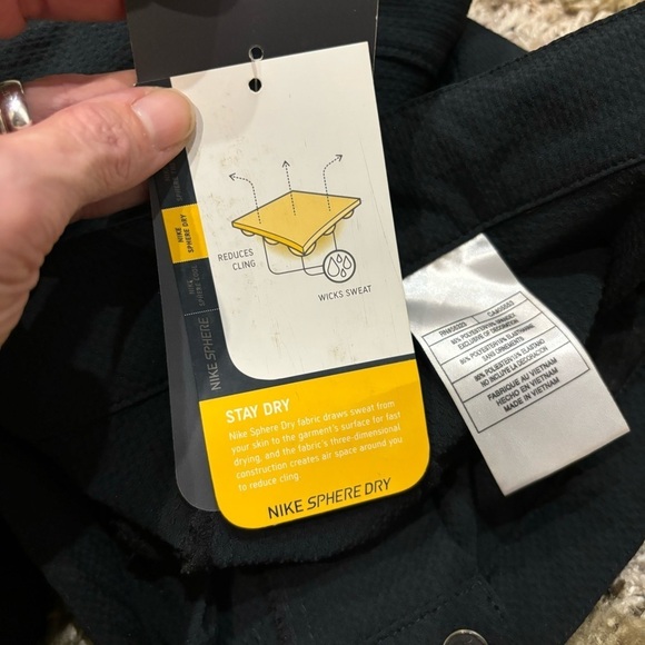 NWT Nike Sphere Dry Womens XL 16-18 Pants Black Pockets Textured Stretch - Picture 11 of 13